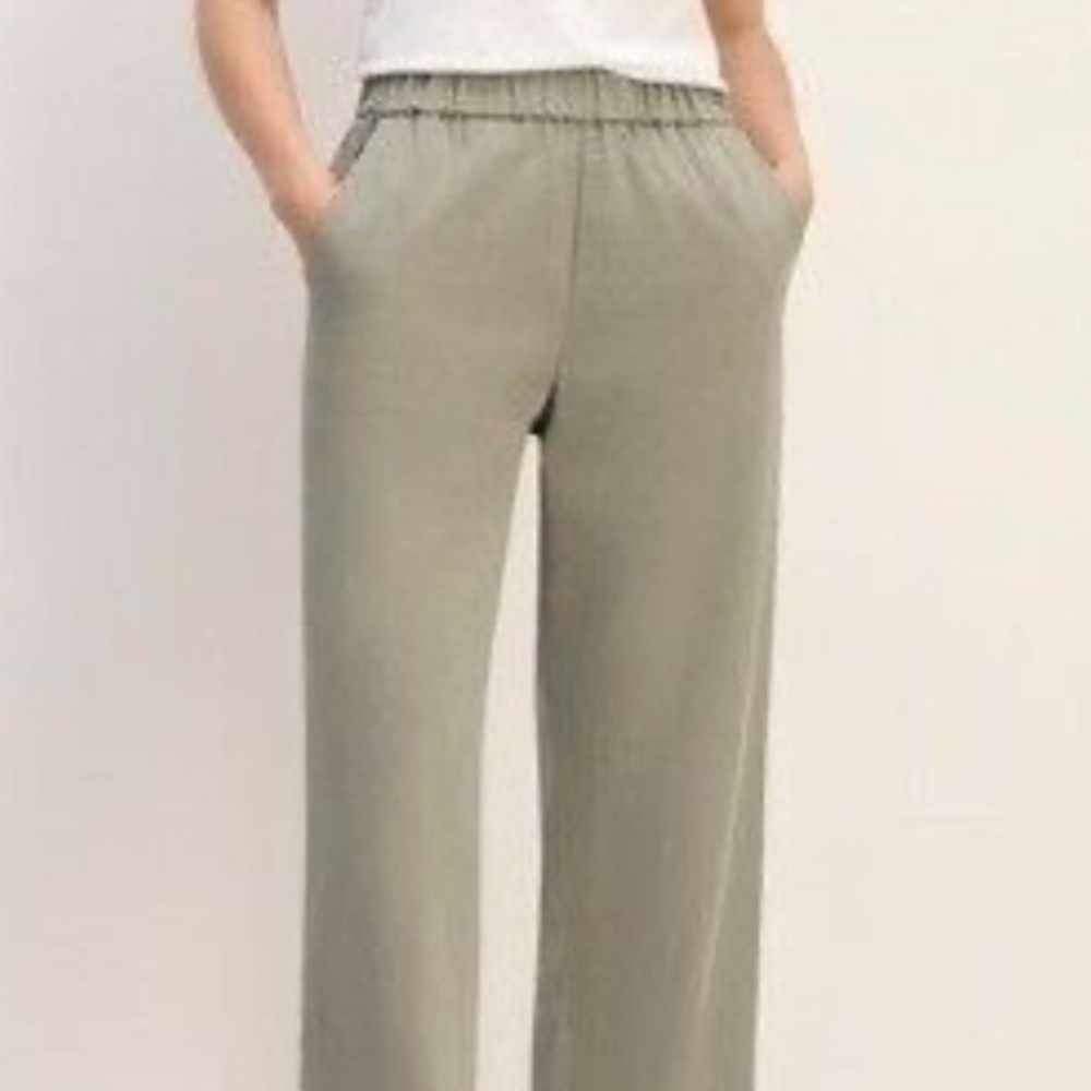 Everlane Easy Pant Canvas - Green - M